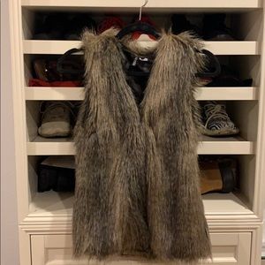 Faux fur vest